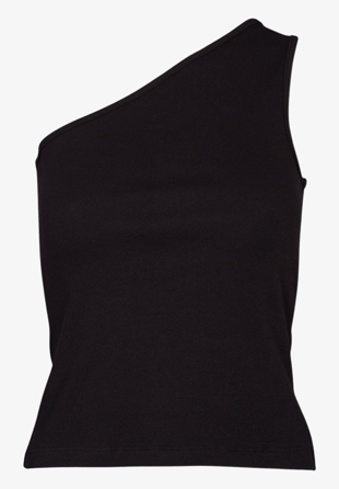 Basic Apparel - Ludmilla One Shoulder Top Black